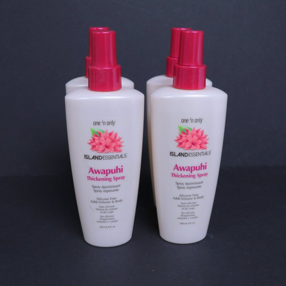 (4) LOT ONE 'N ONLY ISLAND ESSENTIALS AWAPUHI THICKENING SPRAY ADD VOLUME & BODY